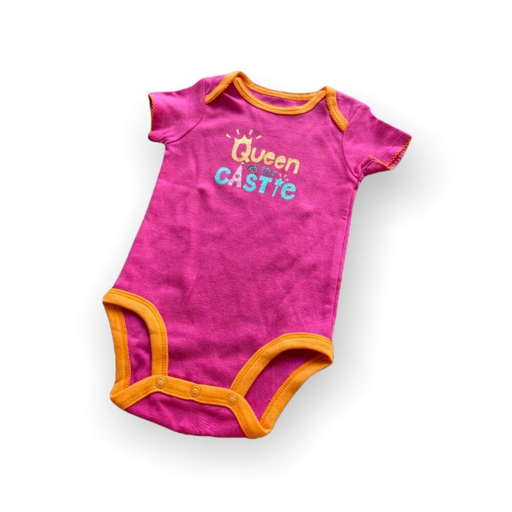 Baby Girls Just One Year Carter's Queen of the Castle Bodysuit M‎ 3-6 mo NEW